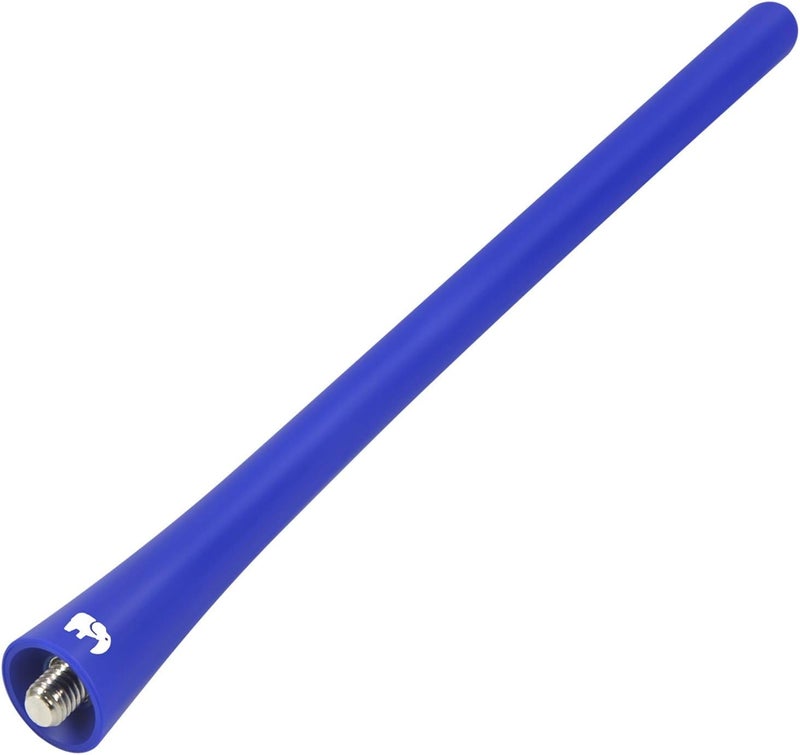 ONE250 7" Flexible Rubber Antenna for Jeep Wrangler JK JKU JL JLU Rubicon Sahara Gladiator Renegade Compass Cherokee (2007-2024) - Blue - Image 1