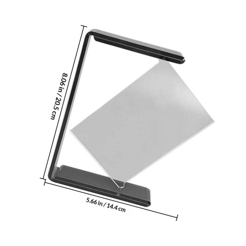 Rotating Floating Double Sided 6 Inch Acrylic Photo Frame For Desktop Display - Image 3