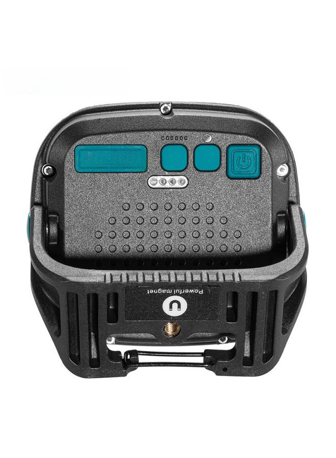 Portable Cob Work Light Emergency Night Market Handheld Lamp Rechargeable Spotlight Multifunctional Versatile Lantern-Color:W891-2 Blue (built-in Battery) - Image 3