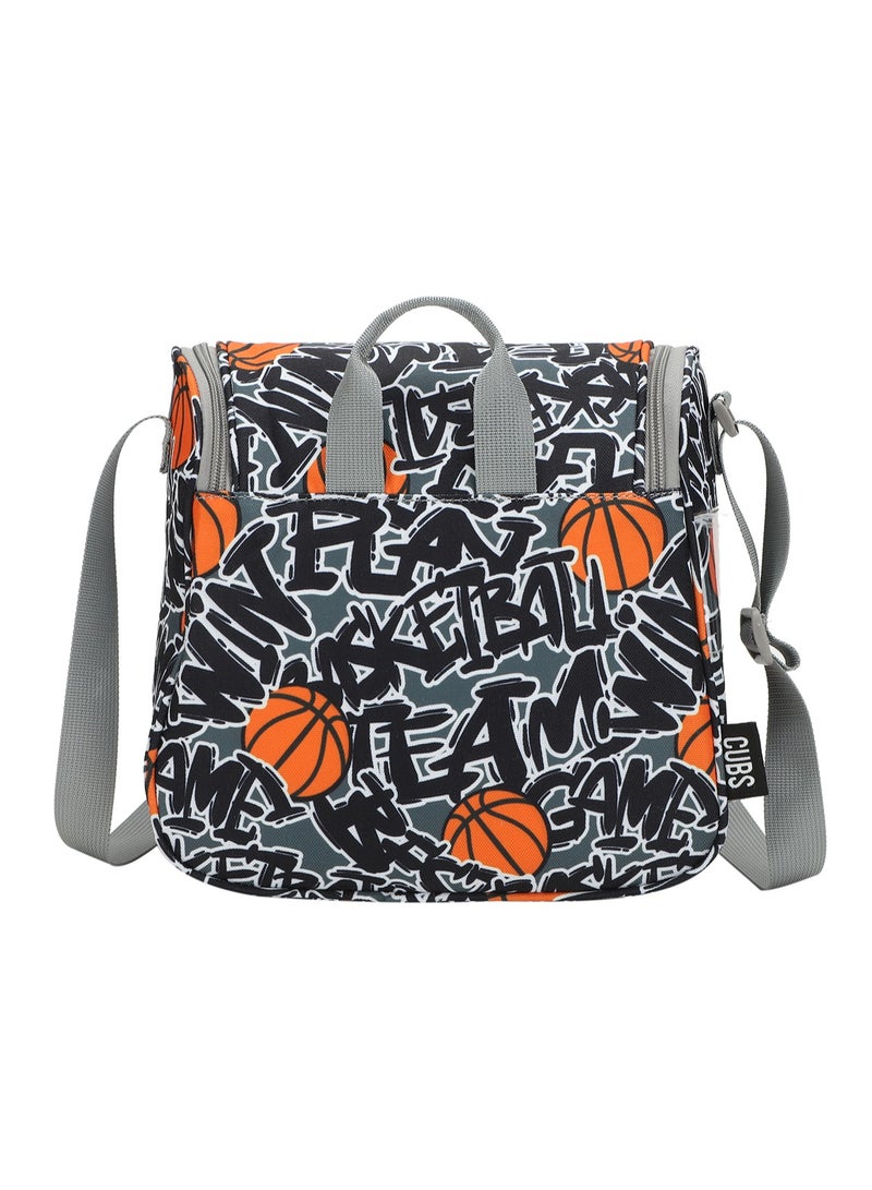 CUBS Basketball Print Waterproof lunch bag with adjustable shoulder strap carrying your favorite meals to school, work or while traveling - Image 3