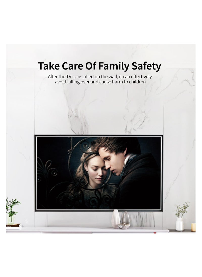 FlashHawk Heavy-Duty TV Wall Mount Bracket for 32-70 Inch Screens, 45KG Load Capacity with ±15° Tilt, Anti-Rust Steel & Quadruple Hook Lock Design, Universal VESA 600x400mm  - Image 5