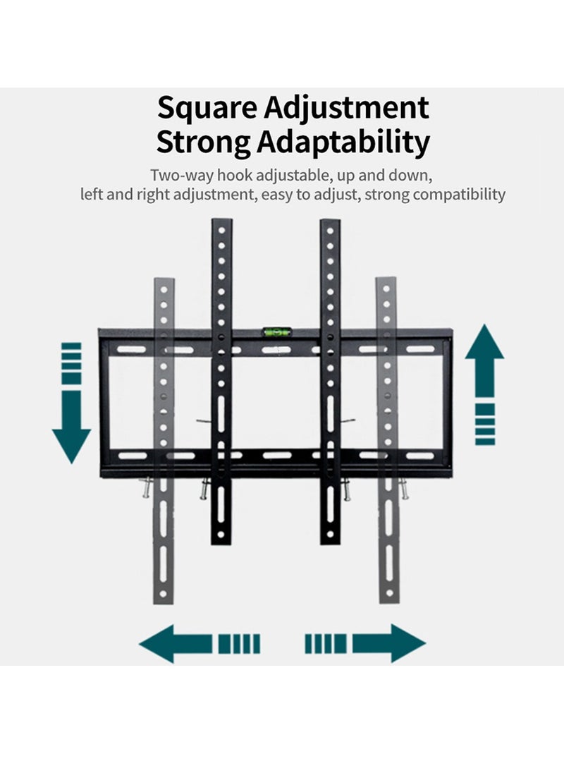 FlashHawk Heavy-Duty TV Wall Mount Bracket for 32-70 Inch Screens, 45KG Load Capacity with ±15° Tilt, Anti-Rust Steel & Quadruple Hook Lock Design, Universal VESA 600x400mm  - Image 2
