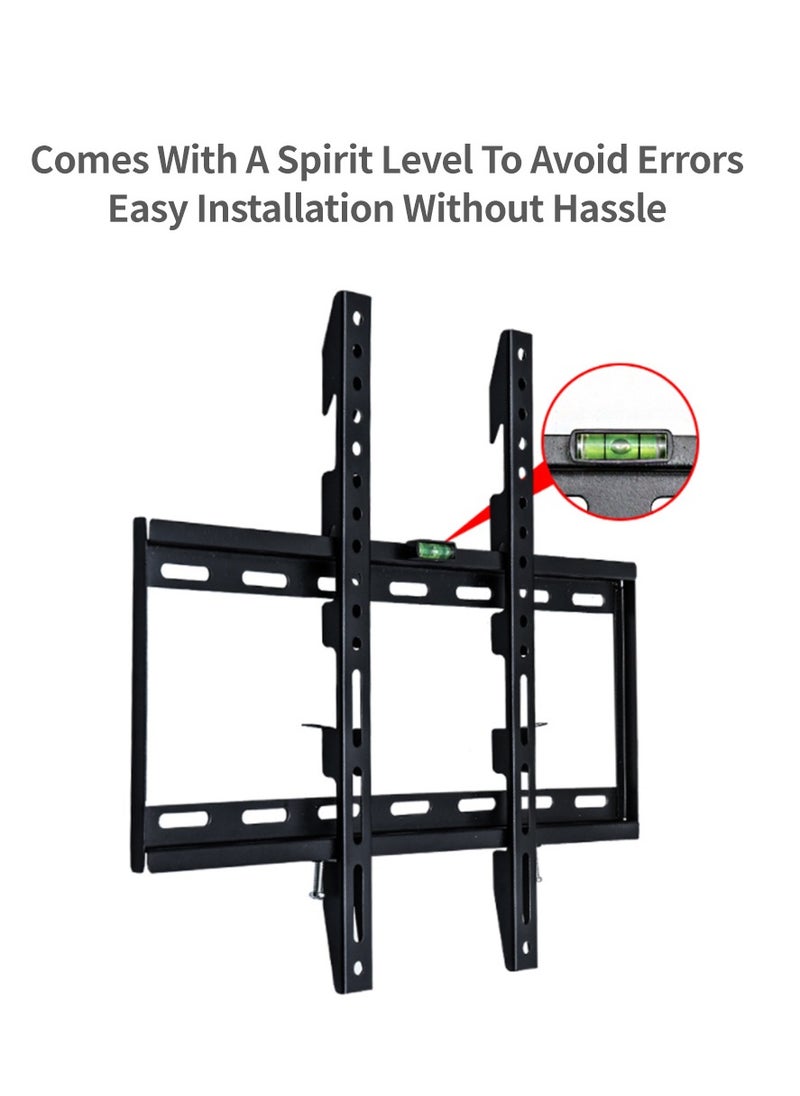 FlashHawk Heavy-Duty TV Wall Mount Bracket for 32-70 Inch Screens, 45KG Load Capacity with ±15° Tilt, Anti-Rust Steel & Quadruple Hook Lock Design, Universal VESA 600x400mm  - Image 3