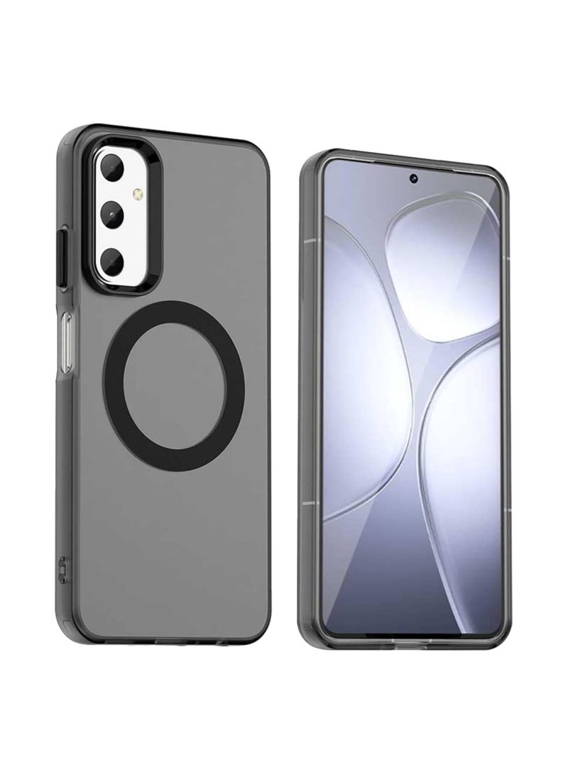 general Protective case for Samsung Galaxy A05s, compatible with MagSafe, soft TPU + PC hybrid case, shock-resistant semi-transparent matt back with scratch-resistant protection.