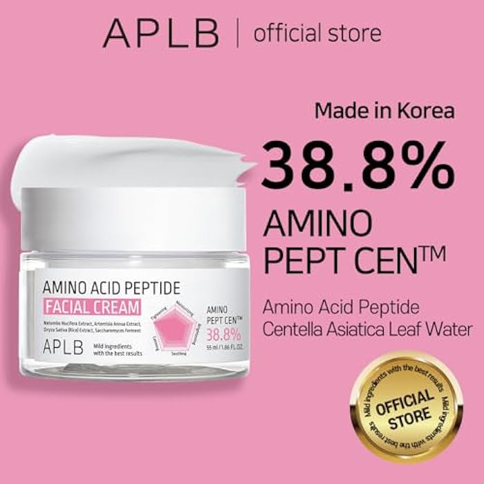 APLB Amino Acid Peptide Facial Cream | AMINO PEPT CEN™ 38.8% 1.86 FL.OZ/Korean Skincare, Moisturize, Wrinkle Care, Elasticity care, Revitalize for gentle and improve skin texture - Image 2