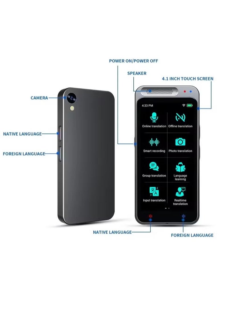 TIGER - AI Intelligent Voice Translator – 138 Languages Simultaneous Translation Support, Instant Real-Time Translation for Travel, Learning, and Business – Portable Multi-Language Translator for Easy Communication - Image 1