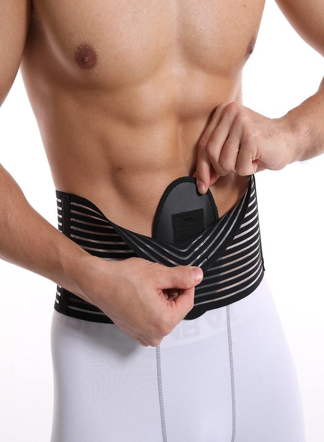 belltop Umbilical Hernia Belt for men & women. Abdominal Binder - compression pad for naval (double thickness). Hernia support belt: ventral, incisional, epigastric, belly button hernias. Prevention aid (L/XL) - Image 4