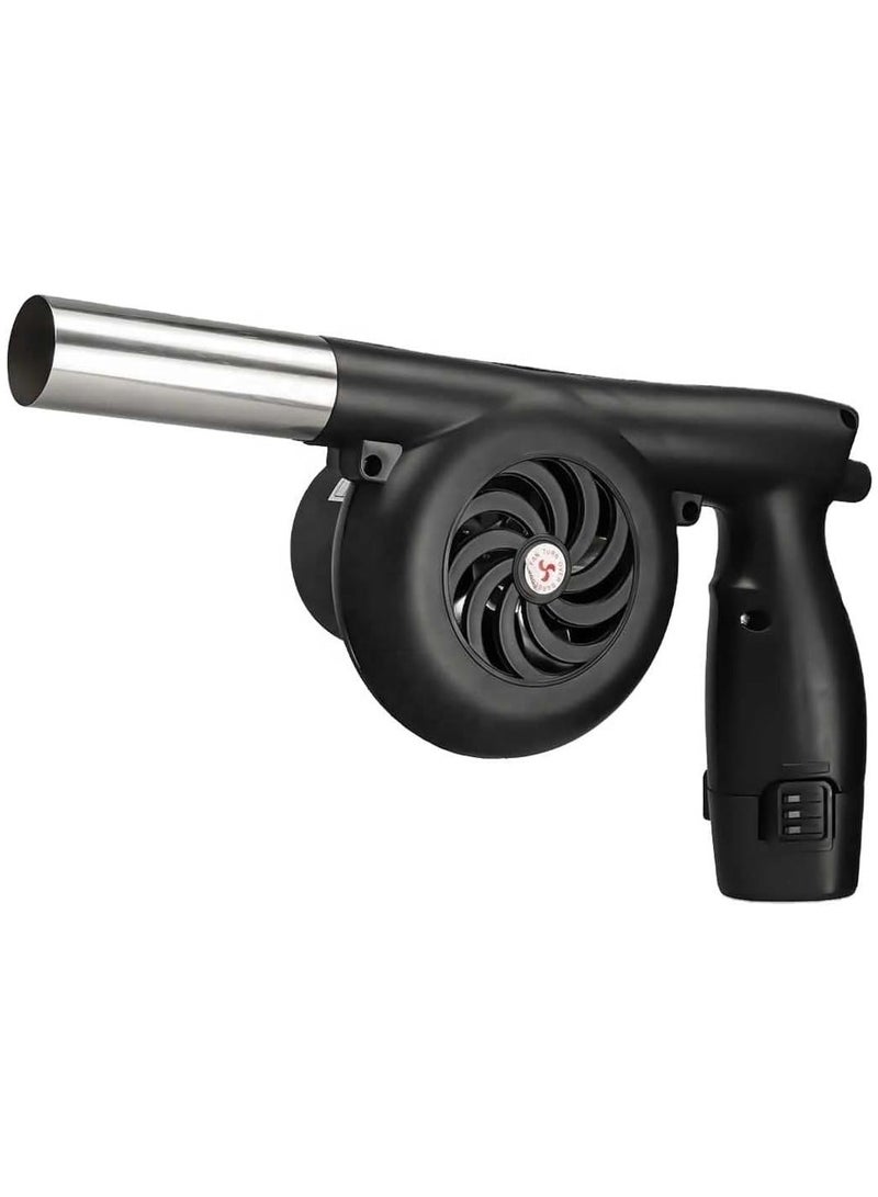 راكسوم منفاخ هواء كهربائي لاسلكي ممتاز قابل لإعادة الشحن بقوة 12 فولت مع التحكم في السرعة - أداة إطفاء أساسية في الهواء الطلق للشواء والتخييم والنزهات - Image 2