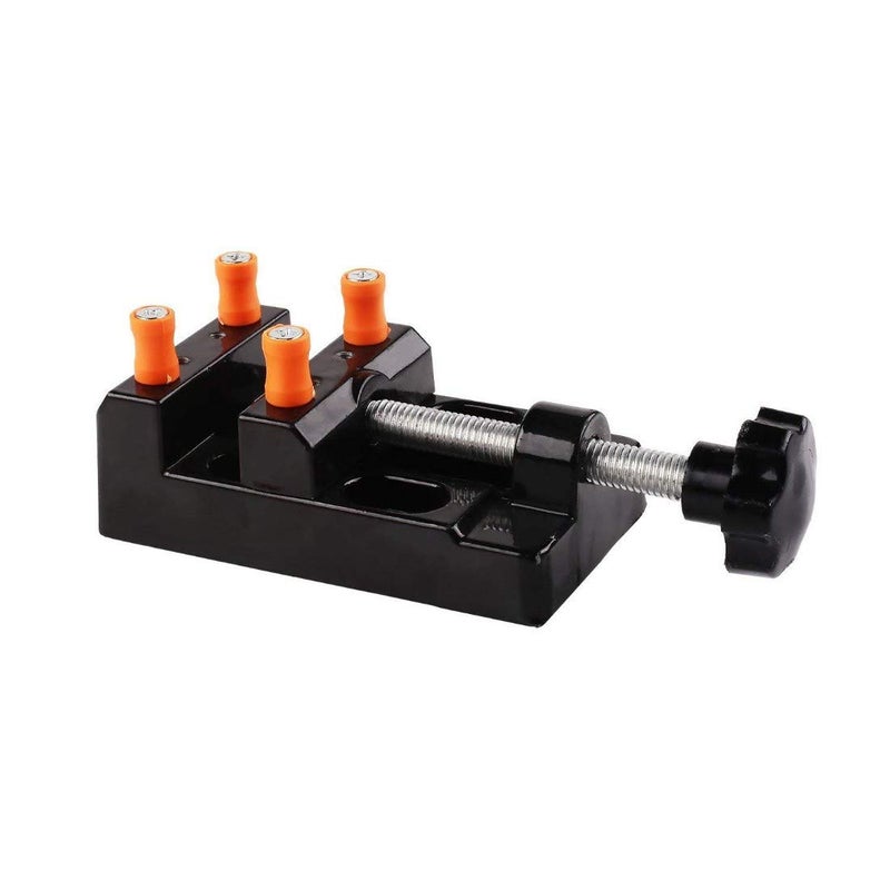 DIY Crafts Diy Crafts 11135 Mini Flat Clamp Table Jaw Bench Clamp Drill Press Vice Opening Parallel Multicolor  - Image 3