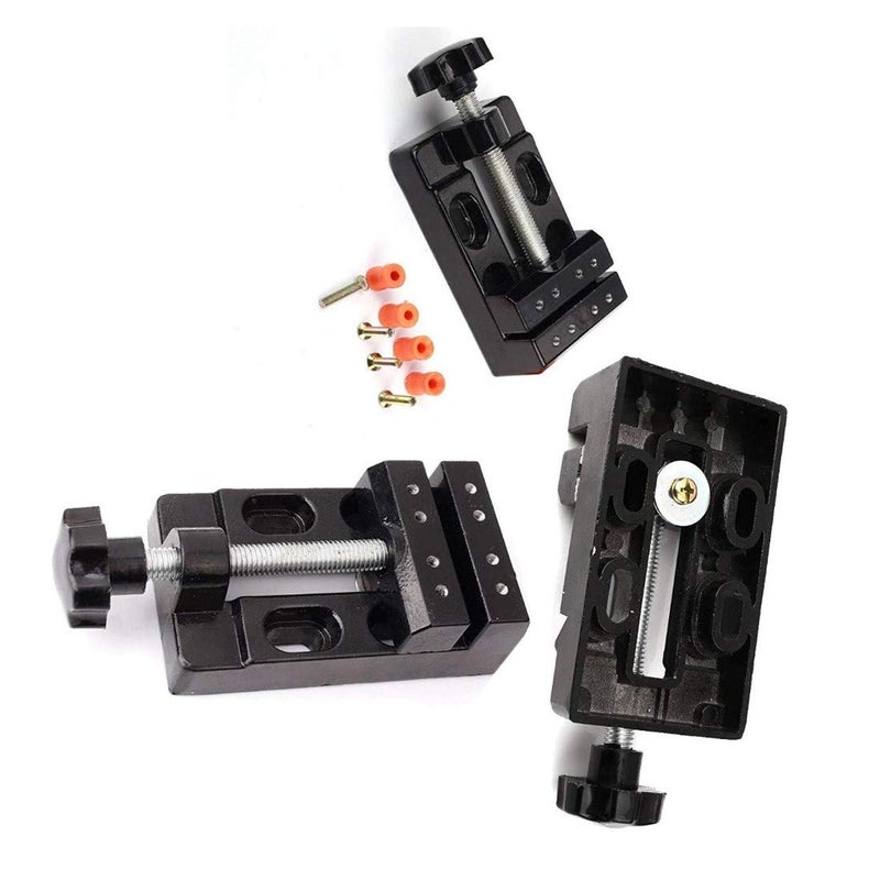 DIY Crafts Diy Crafts 11135 Mini Flat Clamp Table Jaw Bench Clamp Drill Press Vice Opening Parallel Multicolor  - Image 5