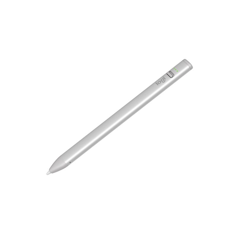 Logitech Crayon Digital Pencil for iPad (USB C Port Compatibility Only) Featuring Apple Pencil Technology, No Lag Pixel-Precision, and Dynamic Smart Tip with Fast USB C Charge - Silver - Image 1