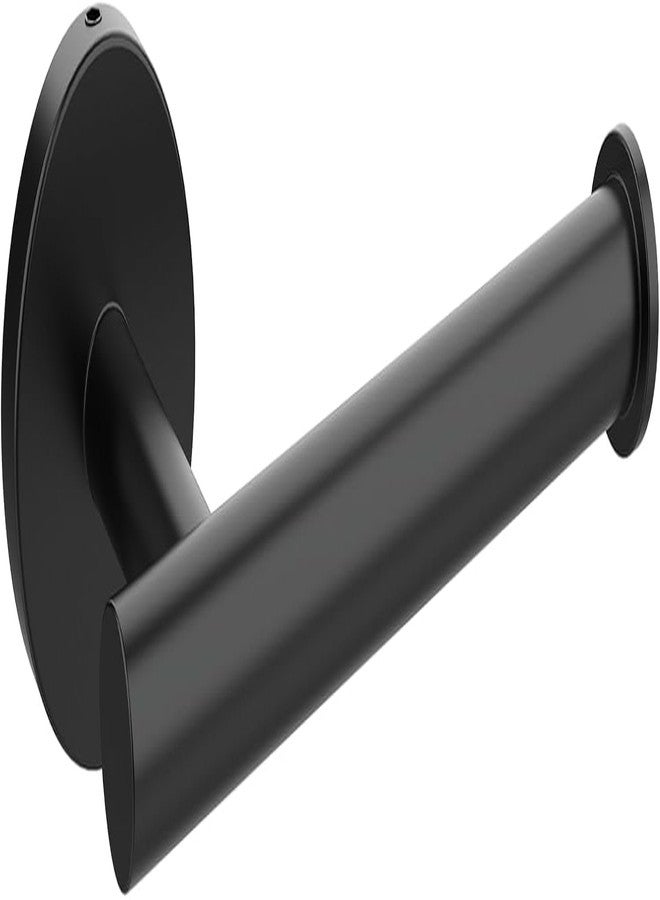 SetSail Toilet Paper Holder Wall Mount Screw-in Matte Black Bathroom Toilet Paper Roll Holders Stainless Steel Tissue Holder for Bathroom Hardware Accessories, Drill Hole - Image 1