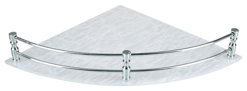 STIMULUS Acrylic Bathroom Corner Shelf Rack Wall Corner Storage Shelf 8x8 inch 20x20 cm Set of 3 pcs - Image 3