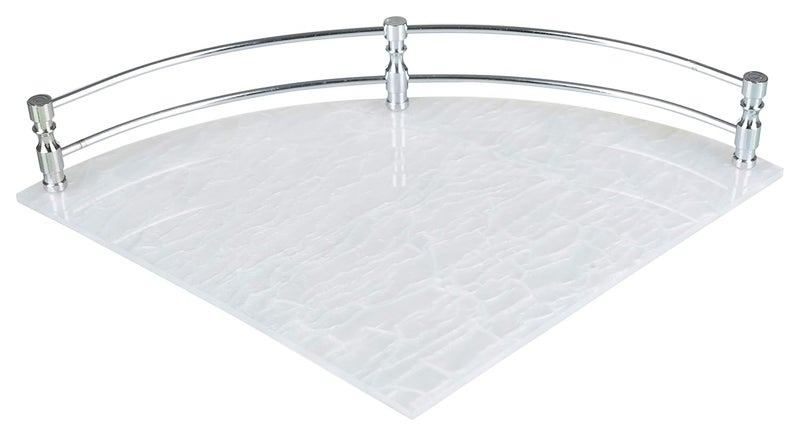 STIMULUS Acrylic Bathroom Corner Shelf Rack Wall Corner Storage Shelf 8x8 inch 20x20 cm Set of 3 pcs - Image 2