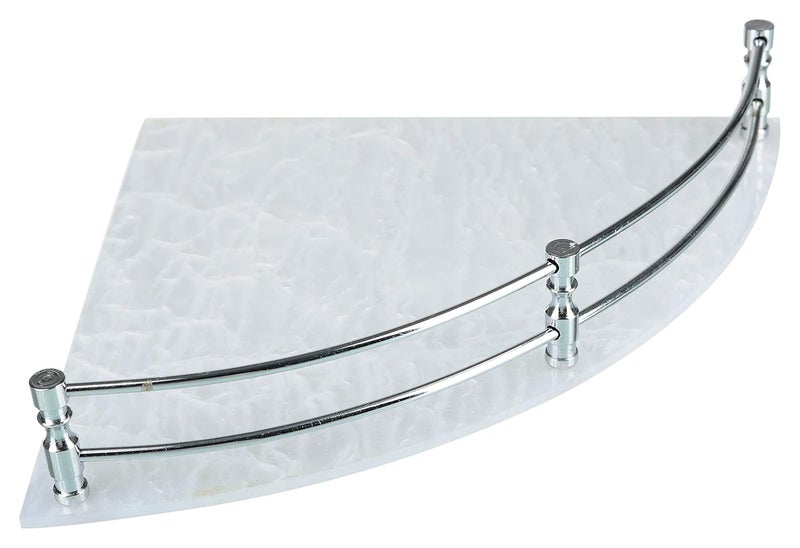 STIMULUS Acrylic Bathroom Corner Shelf Rack Wall Corner Storage Shelf 8x8 inch 20x20 cm Set of 3 pcs - Image 4