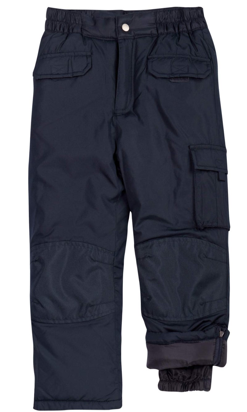 Cherokee Kids Snow Pants - Insulated Heavyweight Waterproof Ski Pants for Boys & Girls - Breathable Winter Gear for Kids, Size 8/10, Black - Image 1