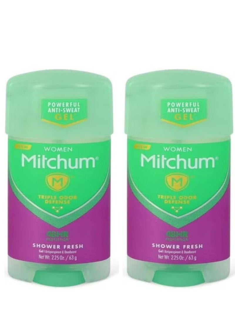 Mitchum Advanced Control 48-Hour Shower Fresh Anti-Perspirant And Deodorant Stick For Women 63g 2 Pcs 