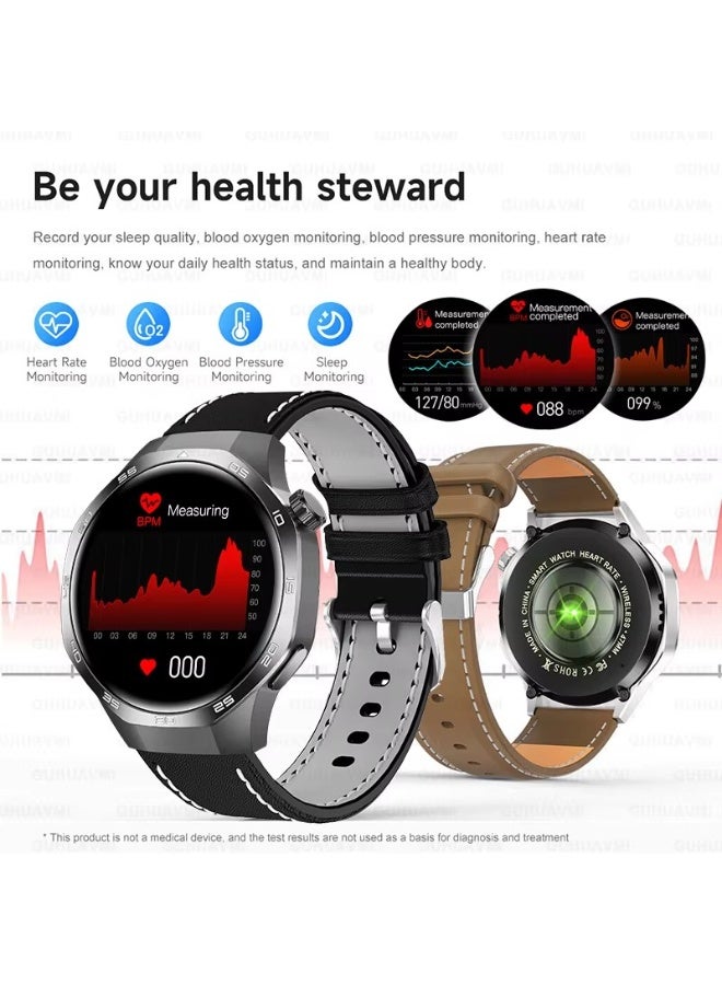 Haino Teko Haino Teko RW-65 AMOLED Smart Watch with IP68 Water Resistant and Medical Measurements(Black) - Image 3