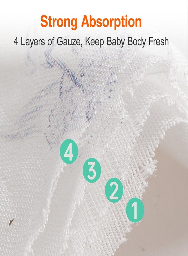 SEEDNUR Baby Washcloths for Newborn, Soft Face Cloths for Baby, Absorbent Baby Bath and Face Towels, Reusable Baby Wipes, Burp Cloths to Baby Essentials Must Haves - 3 Pack - Image 5