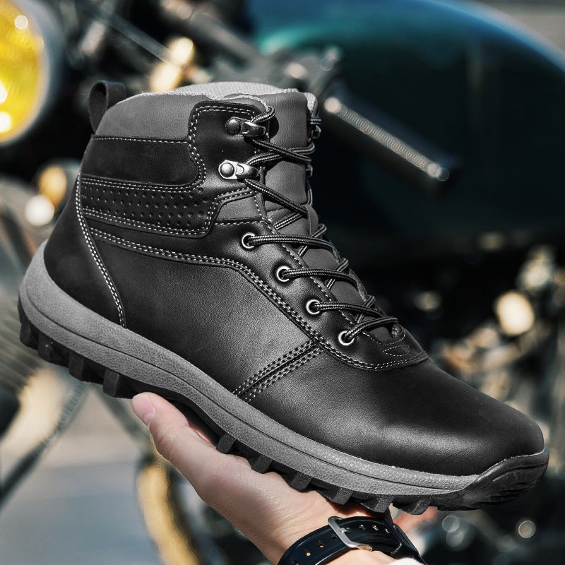 2024 Spring, Men'S Snow Boots All-Match Warm Mountaineering Boots Plus Size High-Top Retro Men'S Snow Boots - Image 1