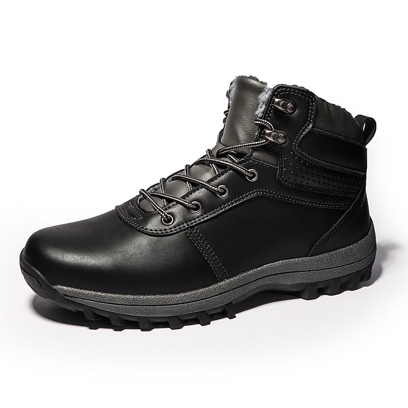 2024 Spring, Men'S Snow Boots All-Match Warm Mountaineering Boots Plus Size High-Top Retro Men'S Snow Boots - Image 2