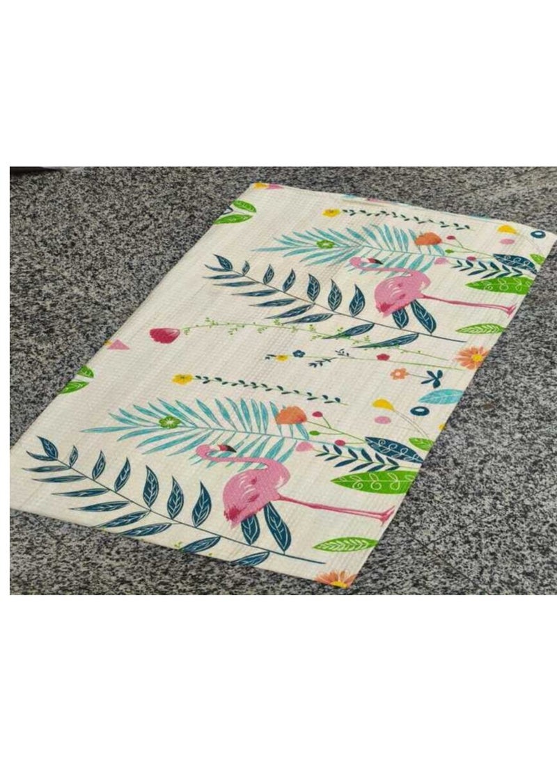 Generic Off-white flamingo patterned Pica duvet cover 