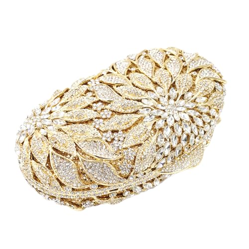 DEBIMY Luxury Flower Evening Clutch Bags Dazzling Rhinestone Clutch Purse for Women Crystal Wedding Party Handbags, Colorful - Image 5