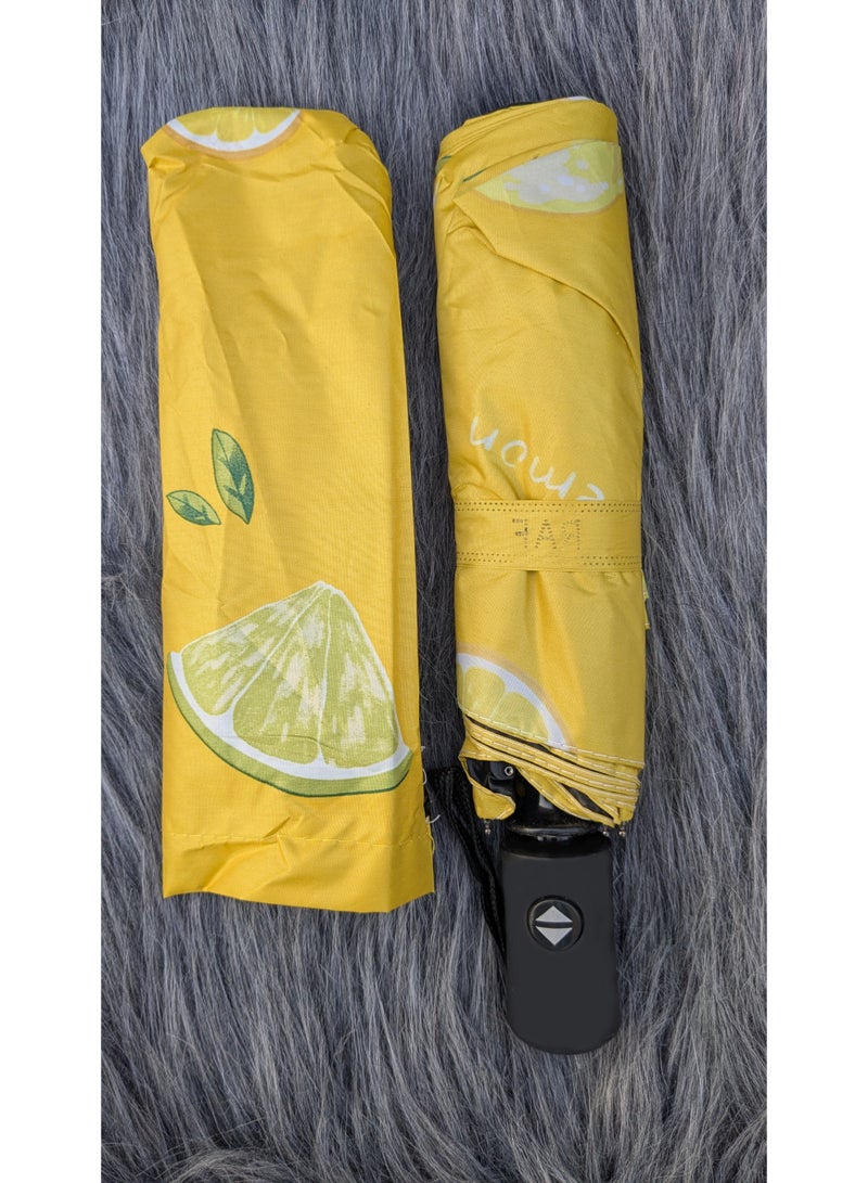 شمسية قابلة للطي واقية من الشمس والمطر | مثالية للسفر بألوان صيفية مبهجة. - Image 5