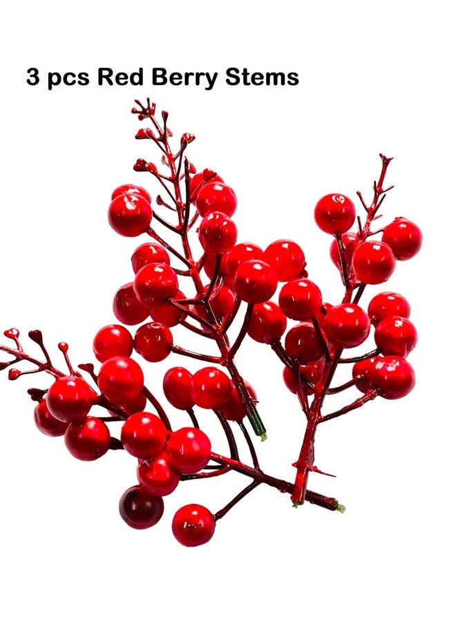 moira Moira 12 pcs Artificial Berries Stem Christmas Tree Wreath Mini Decoration Ornaments Multi Color  - Image 3