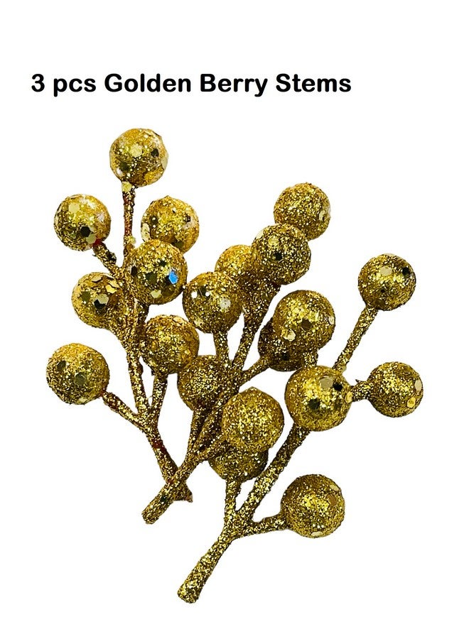 moira Moira 12 pcs Artificial Berries Stem Christmas Tree Wreath Mini Decoration Ornaments Multi Color  - Image 2