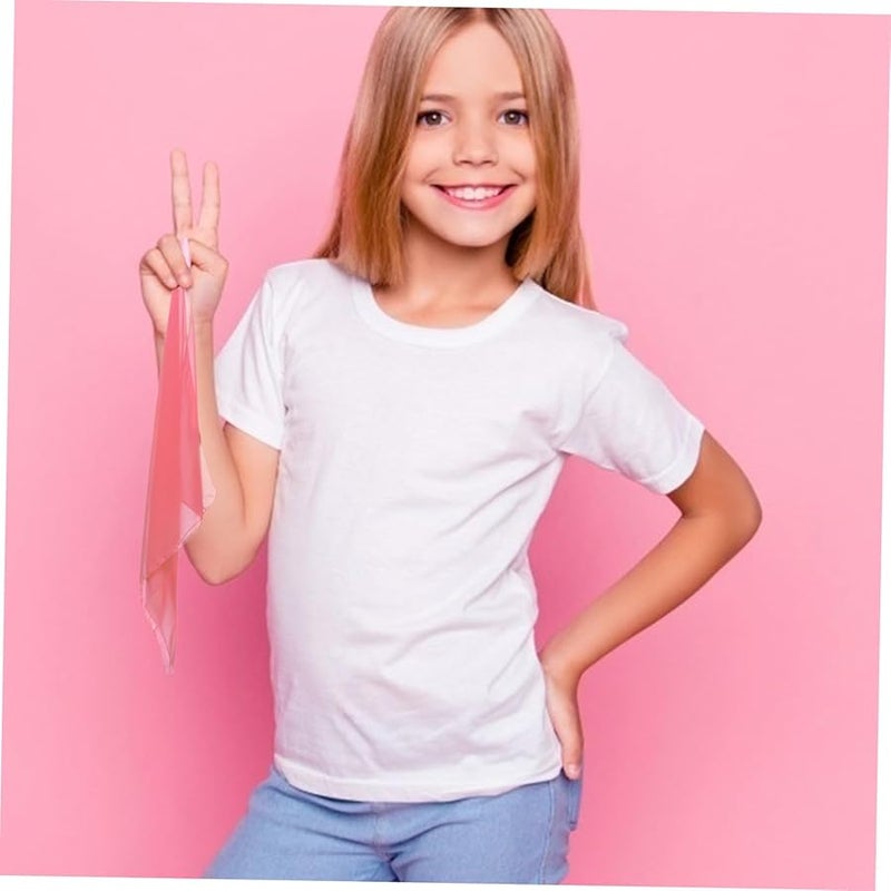 12 قطعة من مناديل الرقص الملونة للأطفال، مناسبة للعروض والألعاب والأنشطة، وتتميز بنسيج قابل للتنفس. - Image 5