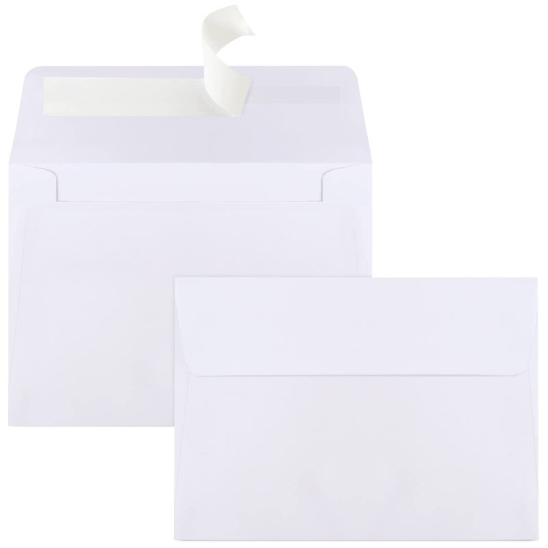 Joyberg 90 Packs A1 Envelopes, 3.625x5.125" Envelopes White, Small Envelope RSVP Envelope, Self Seal for Weddings, Photos, Postcards, Greeting Cards, Mailing - Image 1