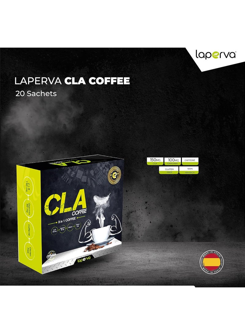 Laperva CLA Coffee 3 In 1, 20 Bags, Premium Arabica Micro-Ground Coffee Blend With CLA 150mg And Garcinia Cambogia 100mg, Sweetened With Sucralose, Gluten Free - Image 3