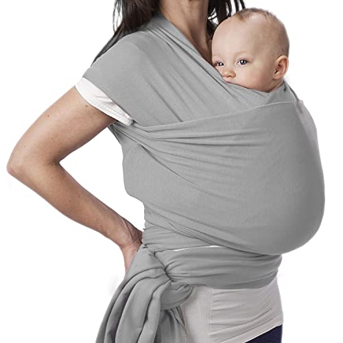 Bembika Baby Essential Hands Free Baby Carrier Wrap Breathable Lightweight Baby Wrap Carrier Cloth Suitable for Newborn, Infants – (Blue) - Image 1
