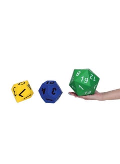 Learning Advantage Jumbo Polyhedra Die 20 Sides Large Foam Dice For Games Teach Numbers Probability Addition And Subtraction  - Image 5