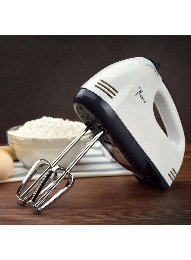 Prepare delicious desserts and fluffy baked goods in minutes with this high-efficiency Electric Hand Mixer. Powered by a robust motor and featuring multiple adjustable speed settings, it effortlessly whips eggs, beats cream, and mixes light batters to perfection. Designed with a lightweight, ergonomic handle and durable, easy-to-clean stainless steel beaters, it delivers the ultimate, time-saving baking companion for every kitchen passionate about professional results. - Image 3