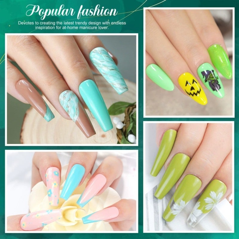Nail Polish Gel 7 Popular Autumn Winter Colors High Color Saturation UV LED Gel - Long-lasting Adhesion Resists Chipping Gel Polish Set for Home Nail Care and Salon Use Beginners - Image 3