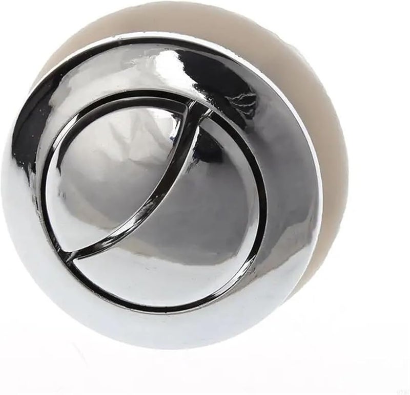 زر دفع مرحاض فضي مزدوج التفريغ طقم من قطعتين - Image 2