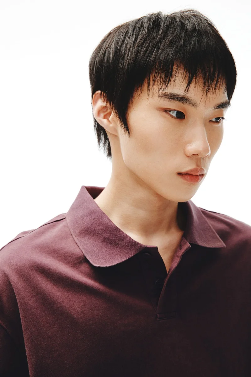 H&M  Loose Fit Cotton polo shirt for Men | Best Price UAE