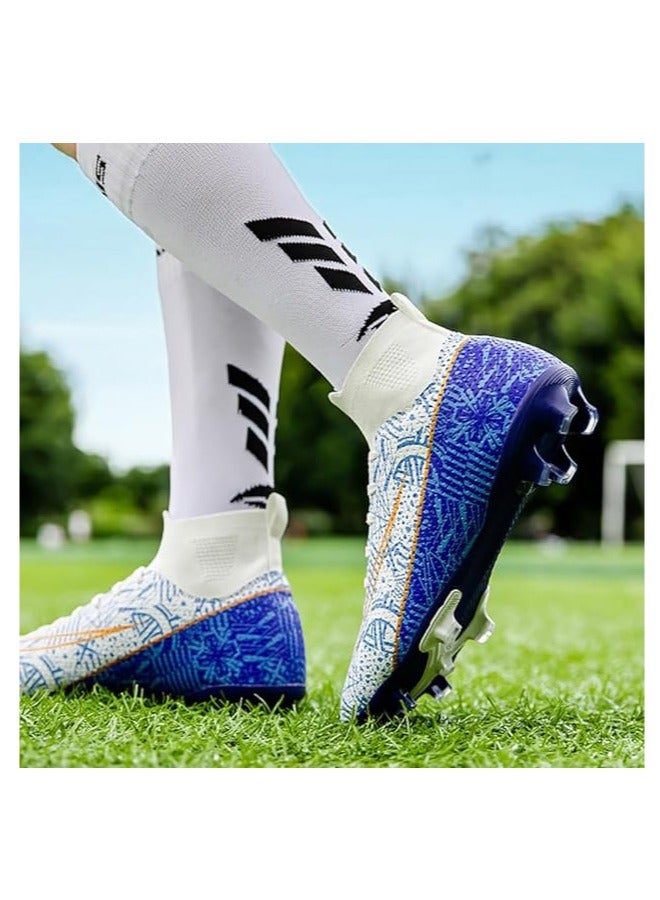 Soccer Shoes for Kid, Grass Ground Football Cleats for Boy,Professional High-Top Breathable Athletic Football Shoes  - Image 5