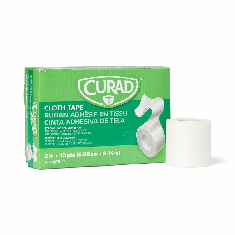 CURAD Cloth Silk Adhesive Medical Tape 2 Inch x 10 Yard Roll Box of 6 - Image 5