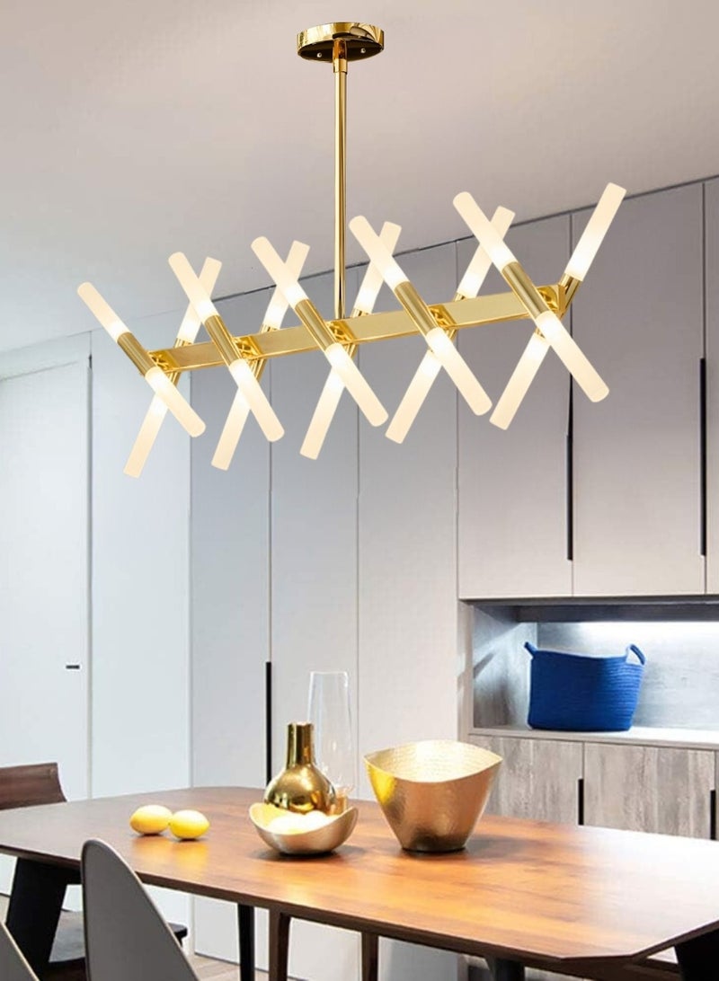 تارجت الثريا الذهبية الحديثة LED مصباح السقف شنقا الثريا - Image 3