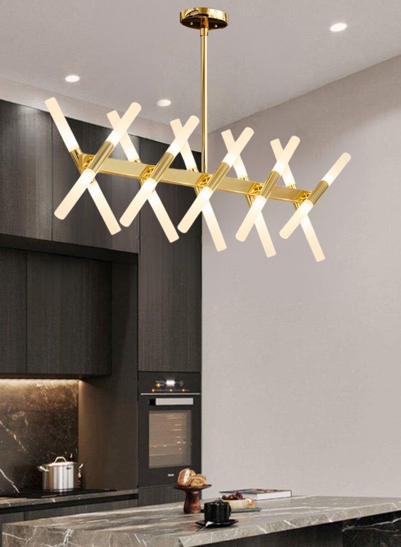 تارجت الثريا الذهبية الحديثة LED مصباح السقف شنقا الثريا - Image 1