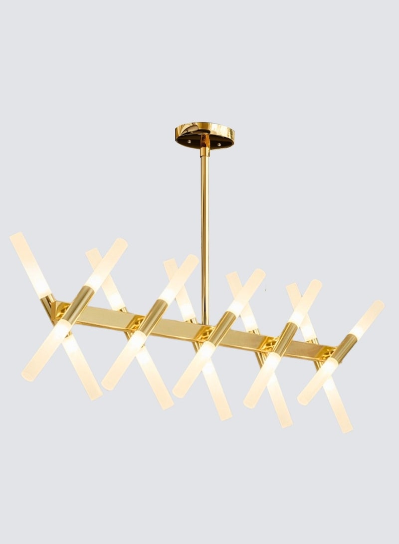 تارجت الثريا الذهبية الحديثة LED مصباح السقف شنقا الثريا - Image 2