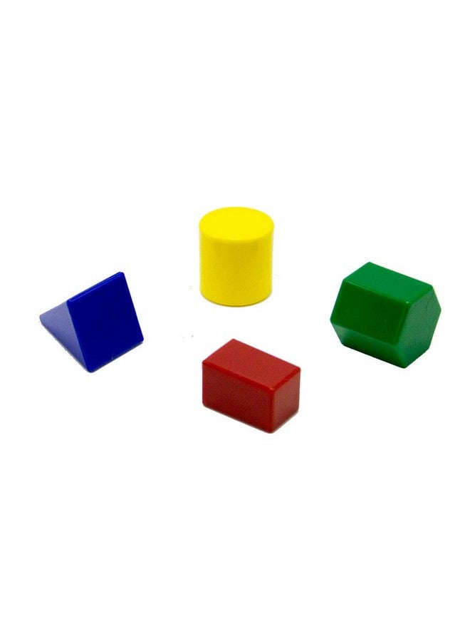hand2mind Mini Plastic GeoSolids Relational Shapes, Set of 32 Blocks - Image 5