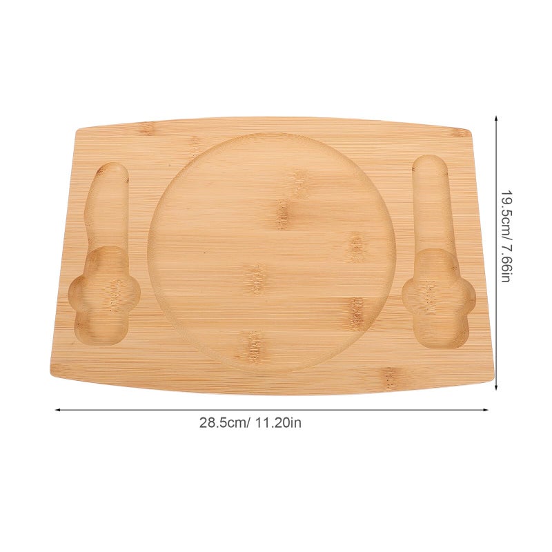 Wooden Butter Dish with Lid and Spreader Set for Refrigerator Storage Cheese Keeper - Image 3