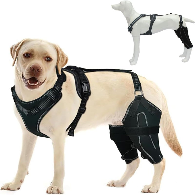 TinyGlam Rodillera ACL para Perro para Pierna Trasera Desgarrada,Rodilleras para Perros para Lesión del Ligamento Roto,Soporte De Displasia De Cadera para Perros, Rótula Luxant (L) - Image 1