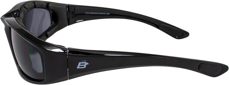 Birdz نظارات موتوسيكل بيدز المبطنة - 3 أزواج (مدخن، شفاف، أصفر) - Image 5