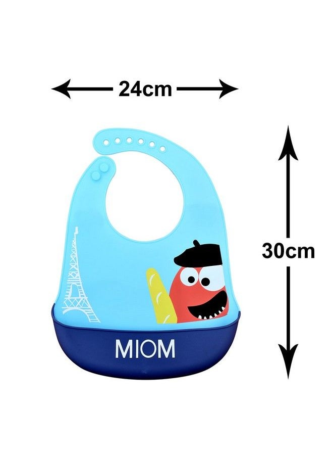 The Little Lookers Silicone Feeding Bib For Baby Toddlers With Adjustable Strap; Waterproof; Easy To Wash; Stain Proof ; Bpa Free Soft Material Bibs With Tray Food Catcher (03 Years) (Pack Of 2)  - Image 4