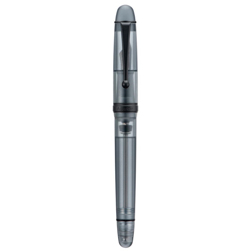 Asvine V126 Vacuum Filling Fountain Pen, Matte Black Acrylic Extra Fine Nib, Large-Capacity Pen with Gift Case - Image 2